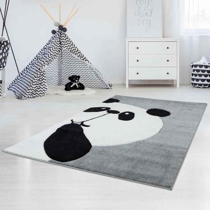 Carpet City Kinderteppich »Bueno Kids 1389«, rechteckig, 13 mm Höhe, Spielteppich, Panda-Bär, 3D-Effekt, Weicher Flor, Pflegeleicht von Carpet City