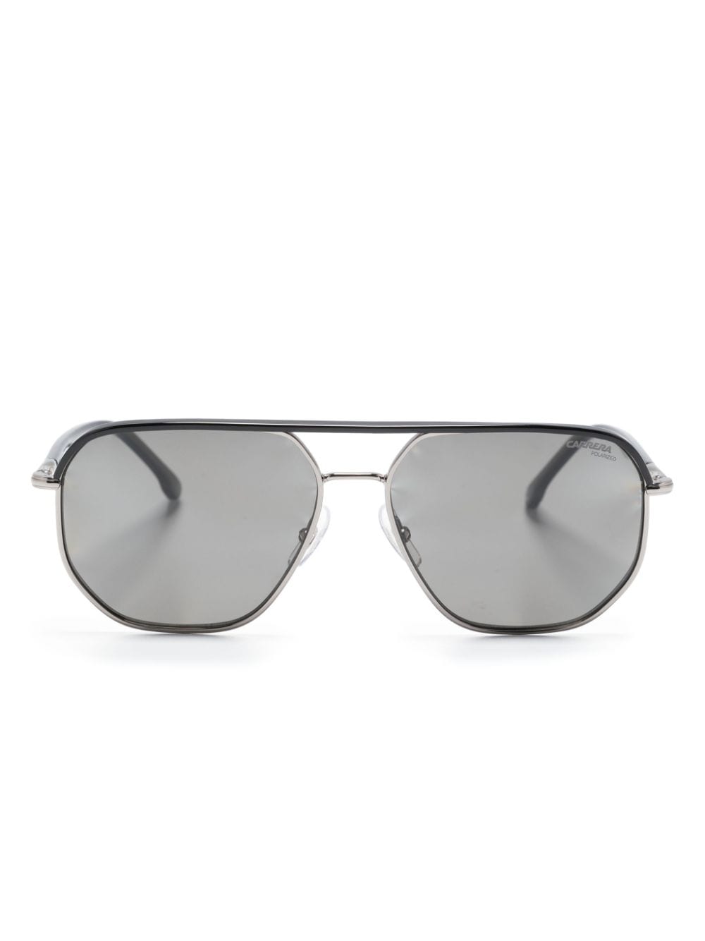 Carrera logo-engraved pilot-frame sunglasses - Black von Carrera