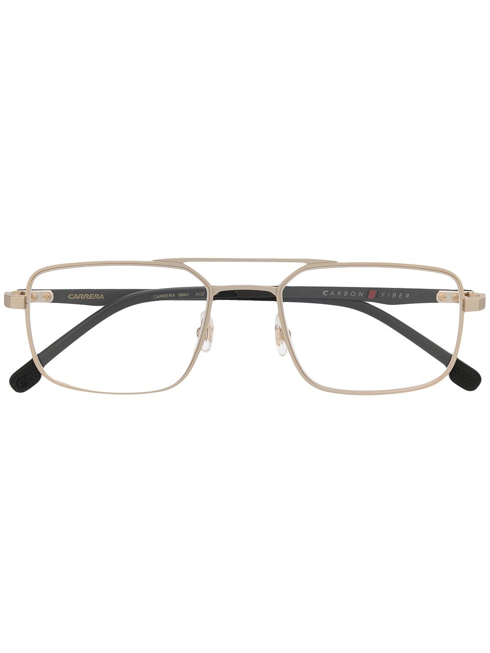 Carrera square wireframe glasses - Gold von Carrera