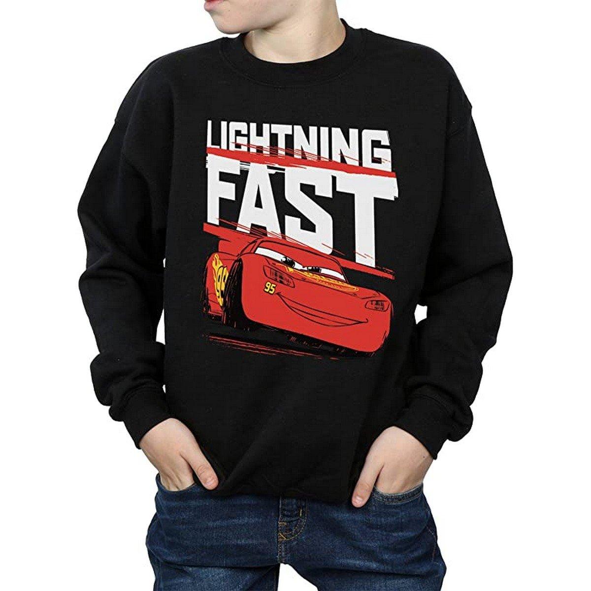 Lightning Fast Sweatshirt Jungen Schwarz 128 von Cars