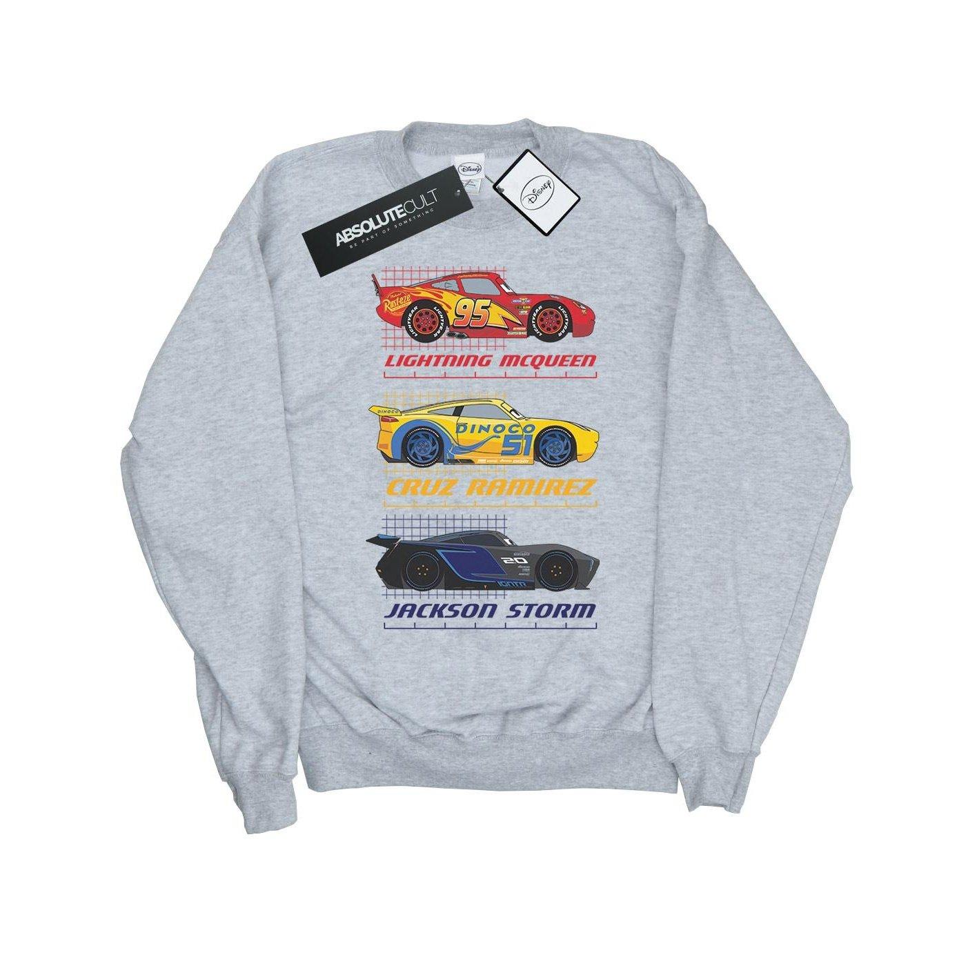 Racer Profile Sweatshirt Jungen Grau 128 von Cars