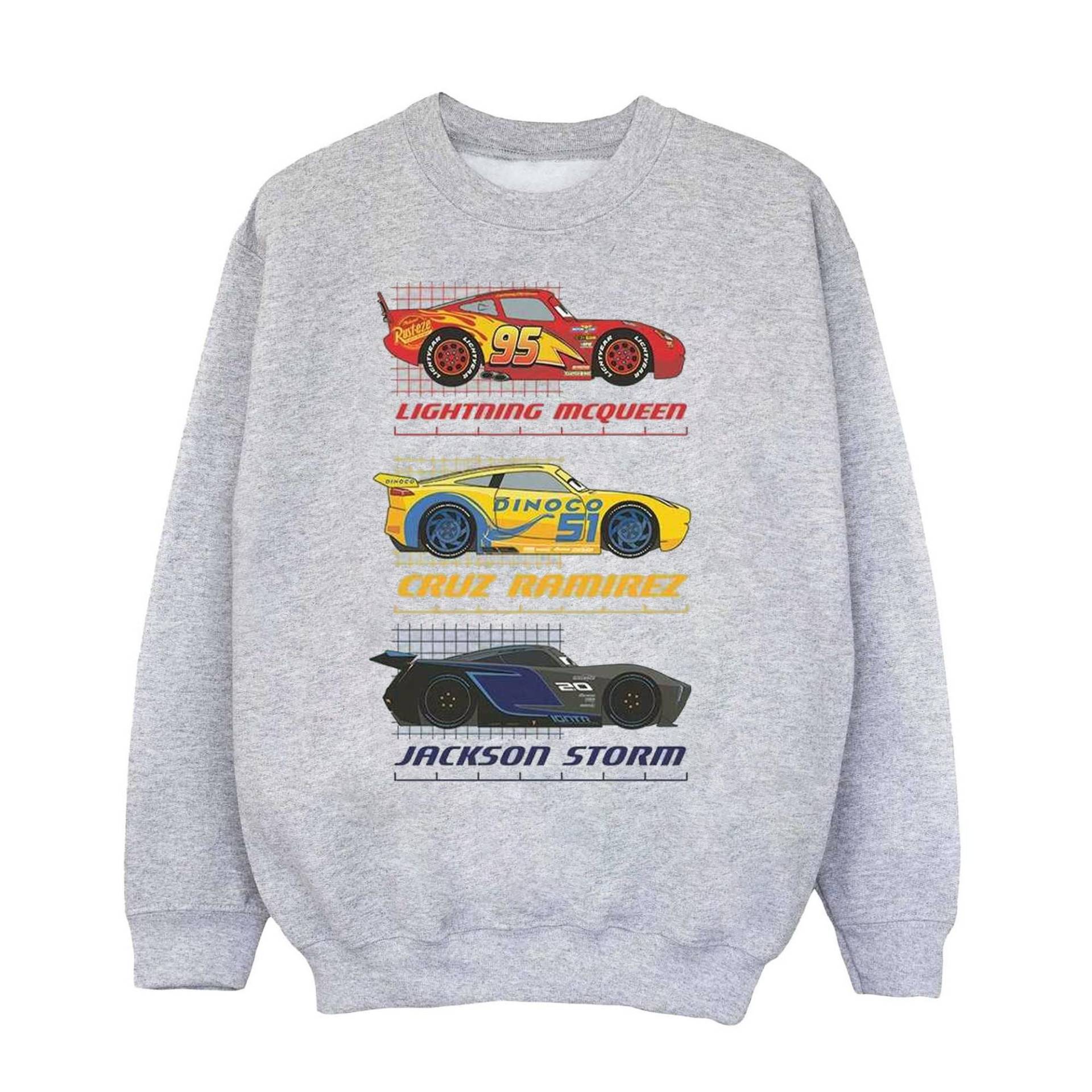 Racer Profile Sweatshirt Jungen Grau 140/146 von Cars