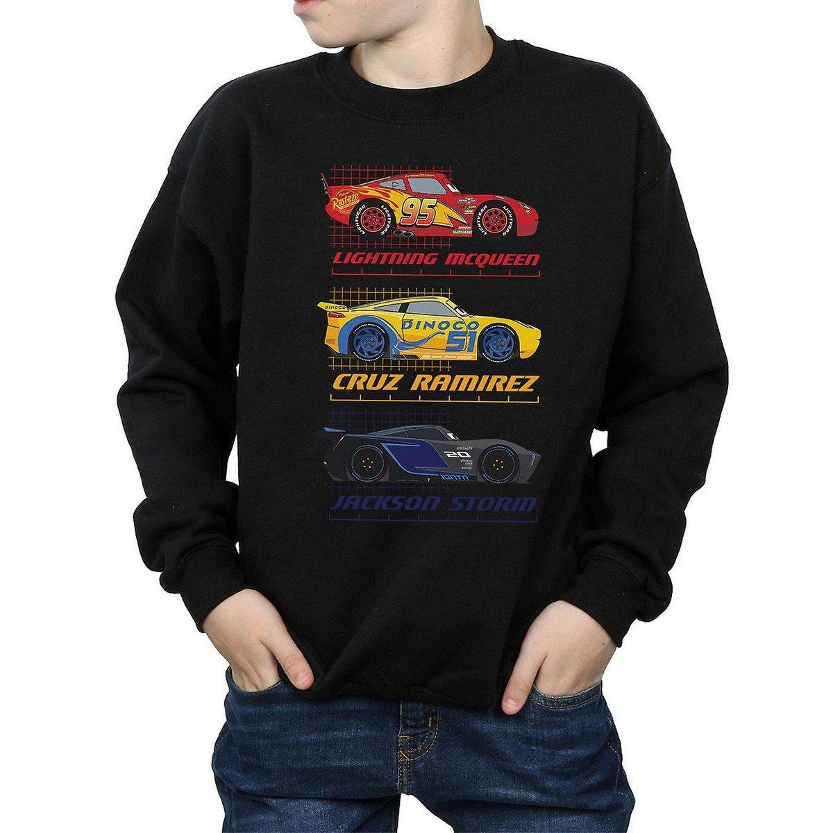 Racer Profile Sweatshirt Jungen Schwarz 140/146 von Cars