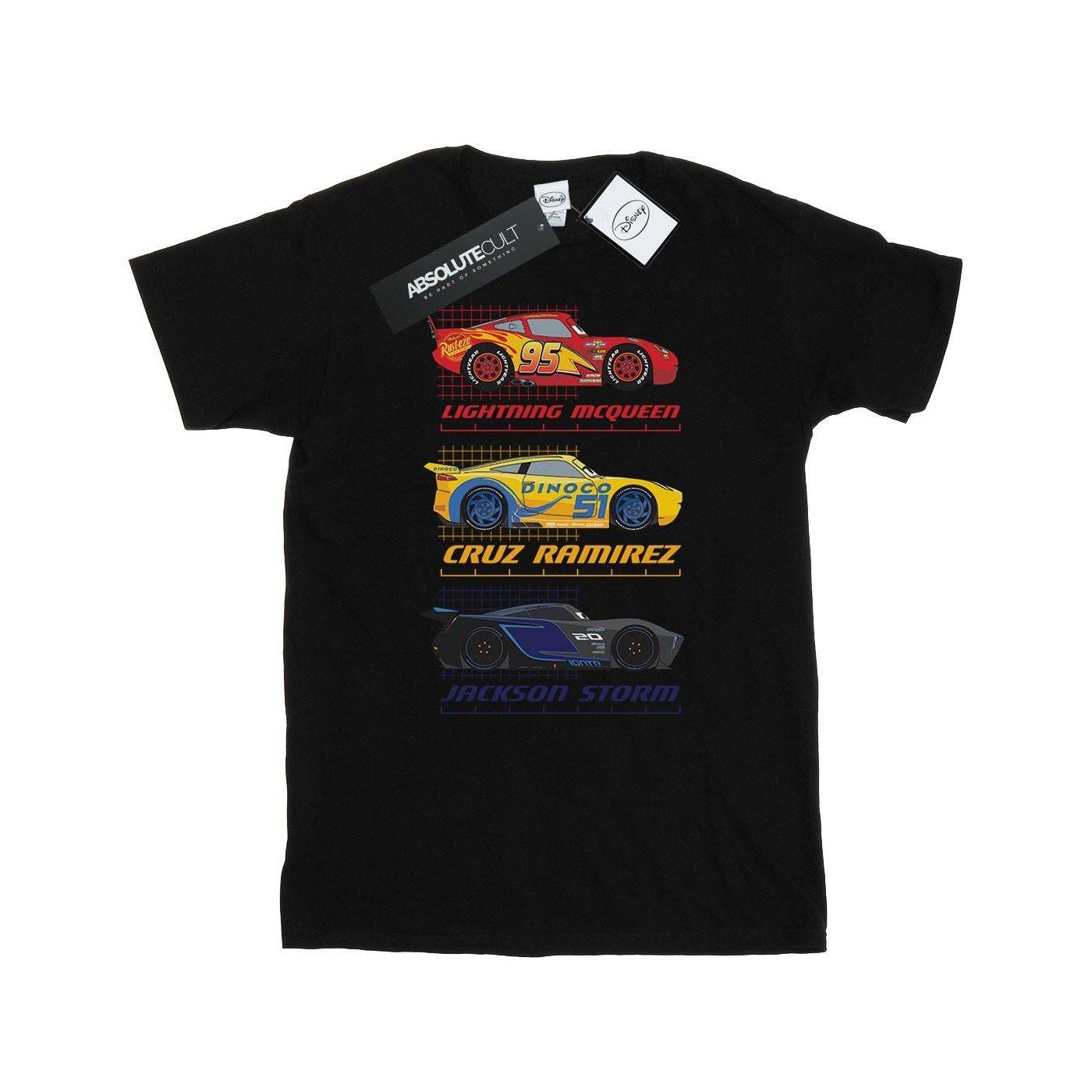 Racer Profile Tshirt Herren Schwarz M von Cars