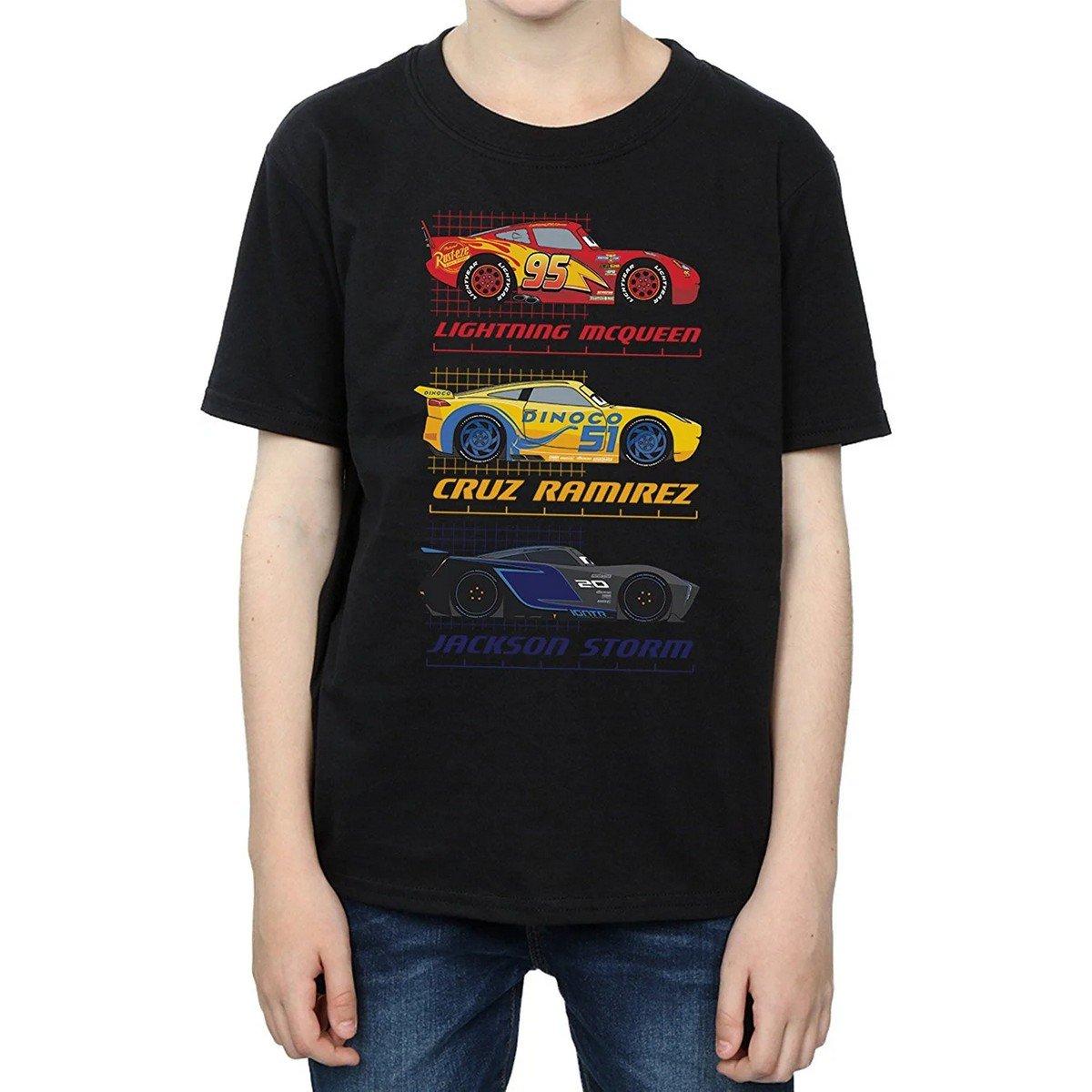 Racer Profile Tshirt Jungen Schwarz 140/146 von Cars