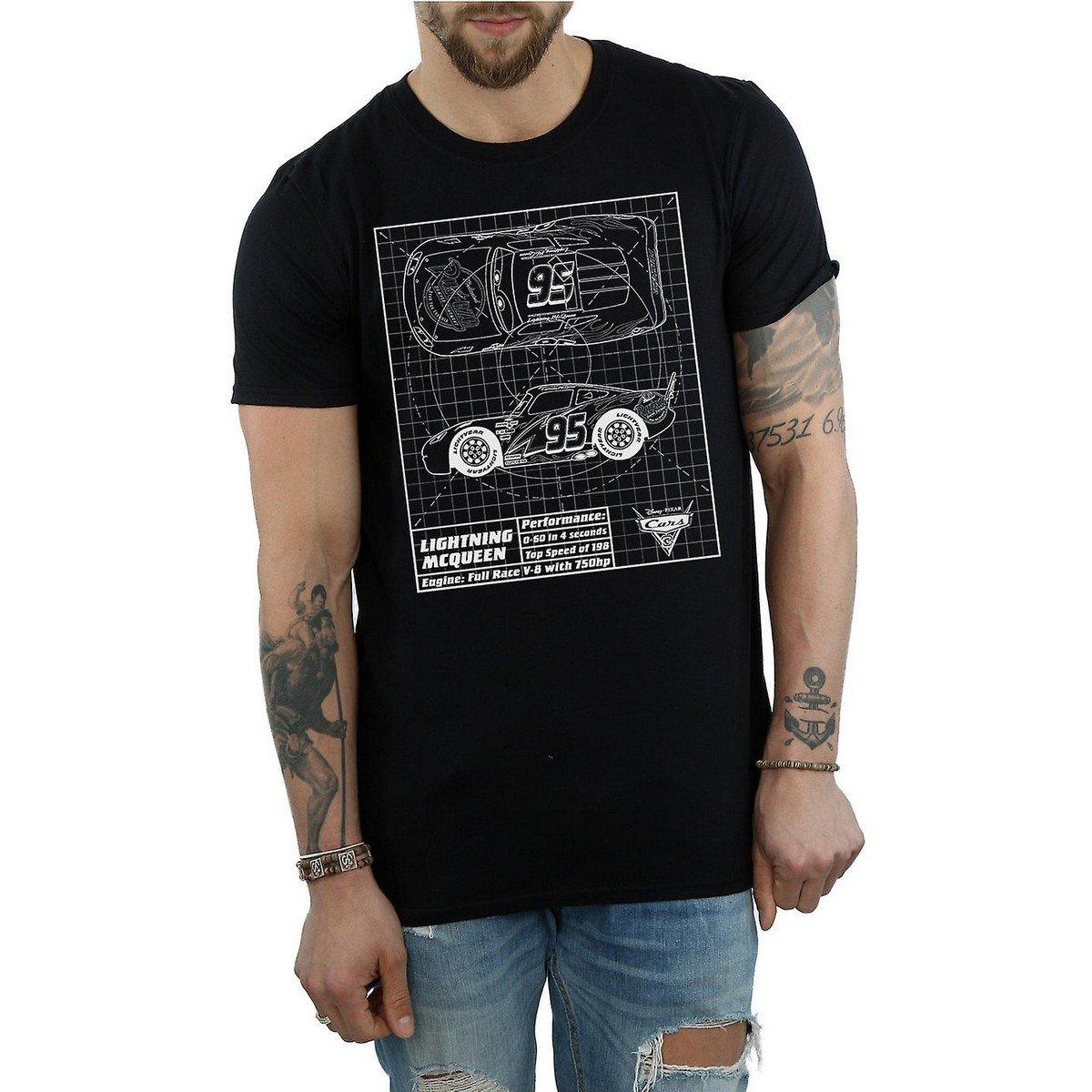 Tshirt Herren Schwarz L von Cars