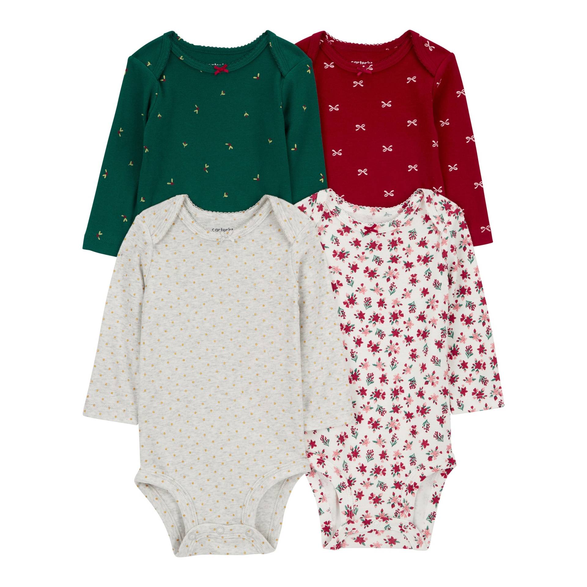 4er-Pack Bodys langarm Weihnachten 4er-Pack Bodys langarm Weihnachten von Carter's