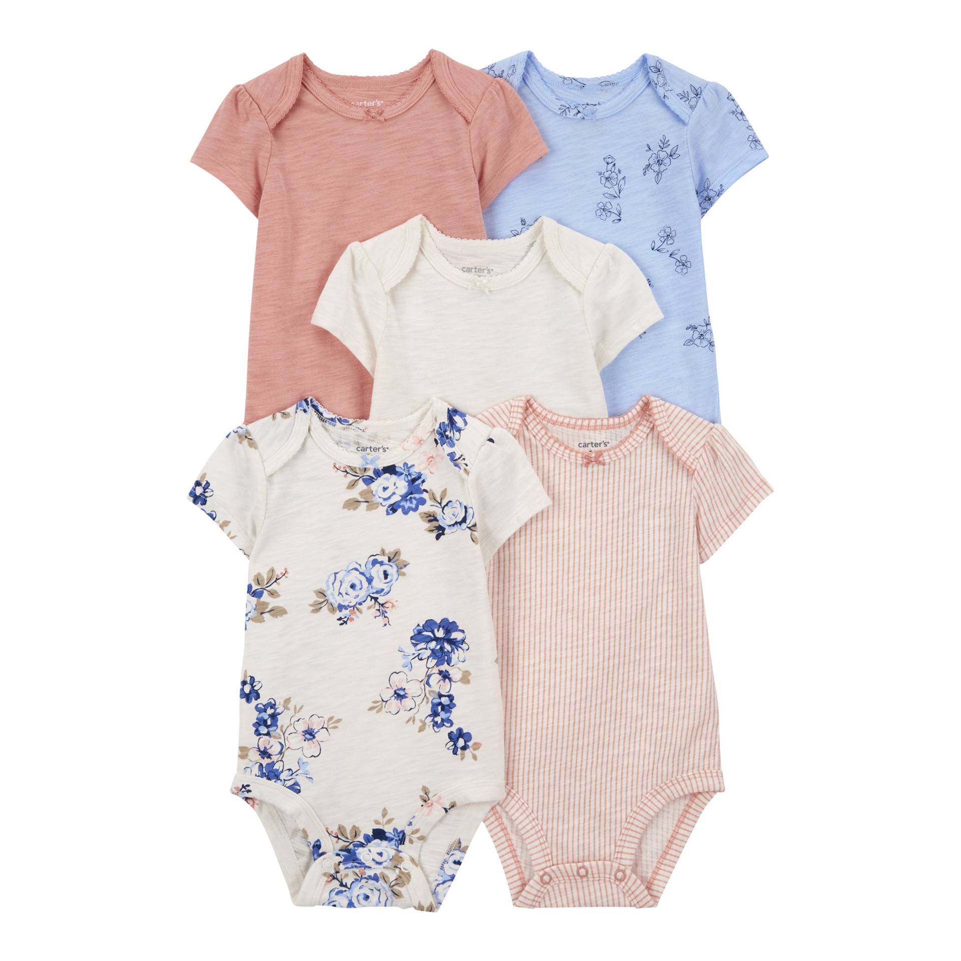 5er-Pack Bodys kurzarm Blumen Ajour 5er-Pack Bodys kurzarm Blumen Ajour von Carter's