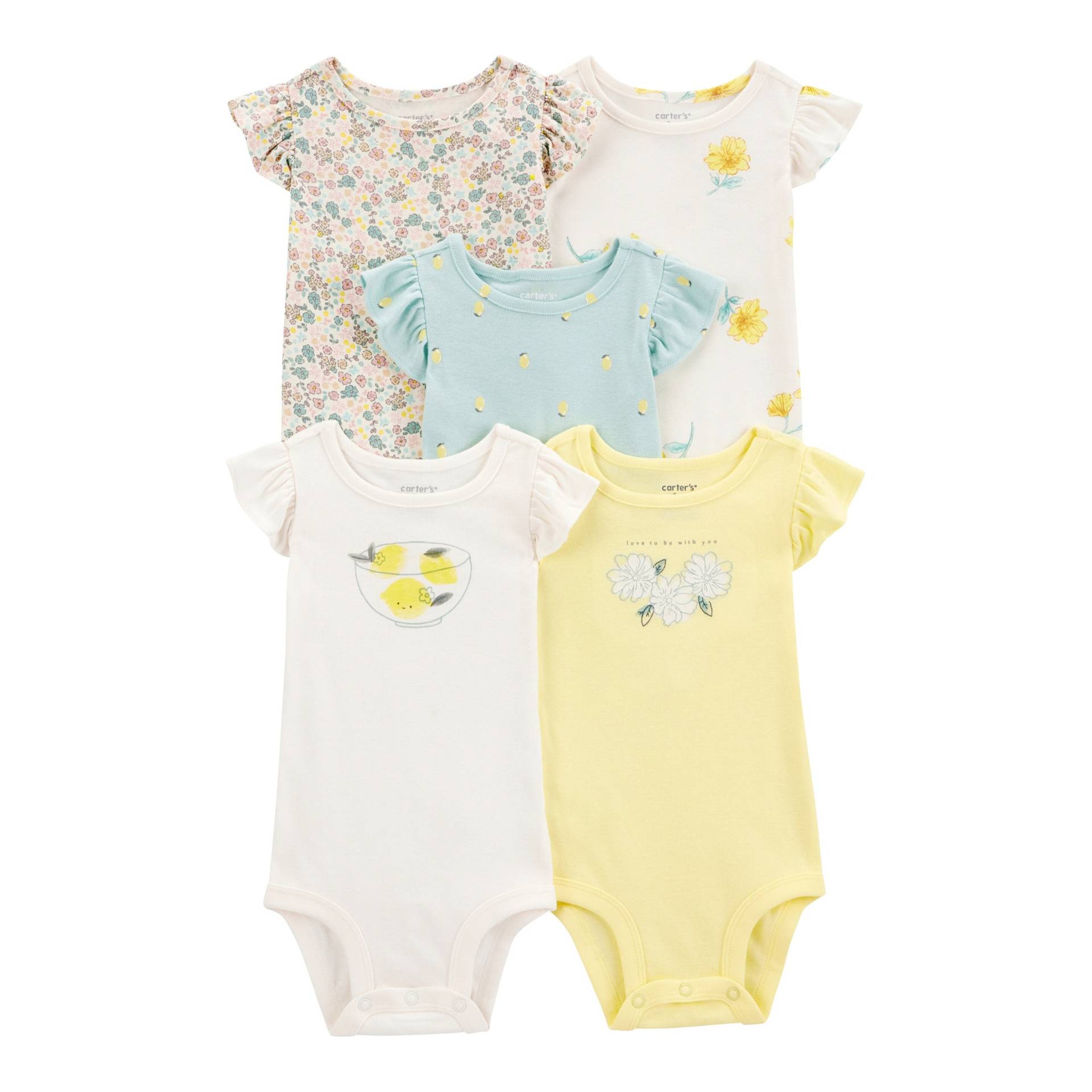 5er-Pack Bodys kurzarm Blumen 5er-Pack Bodys kurzarm Blumen von Carter's