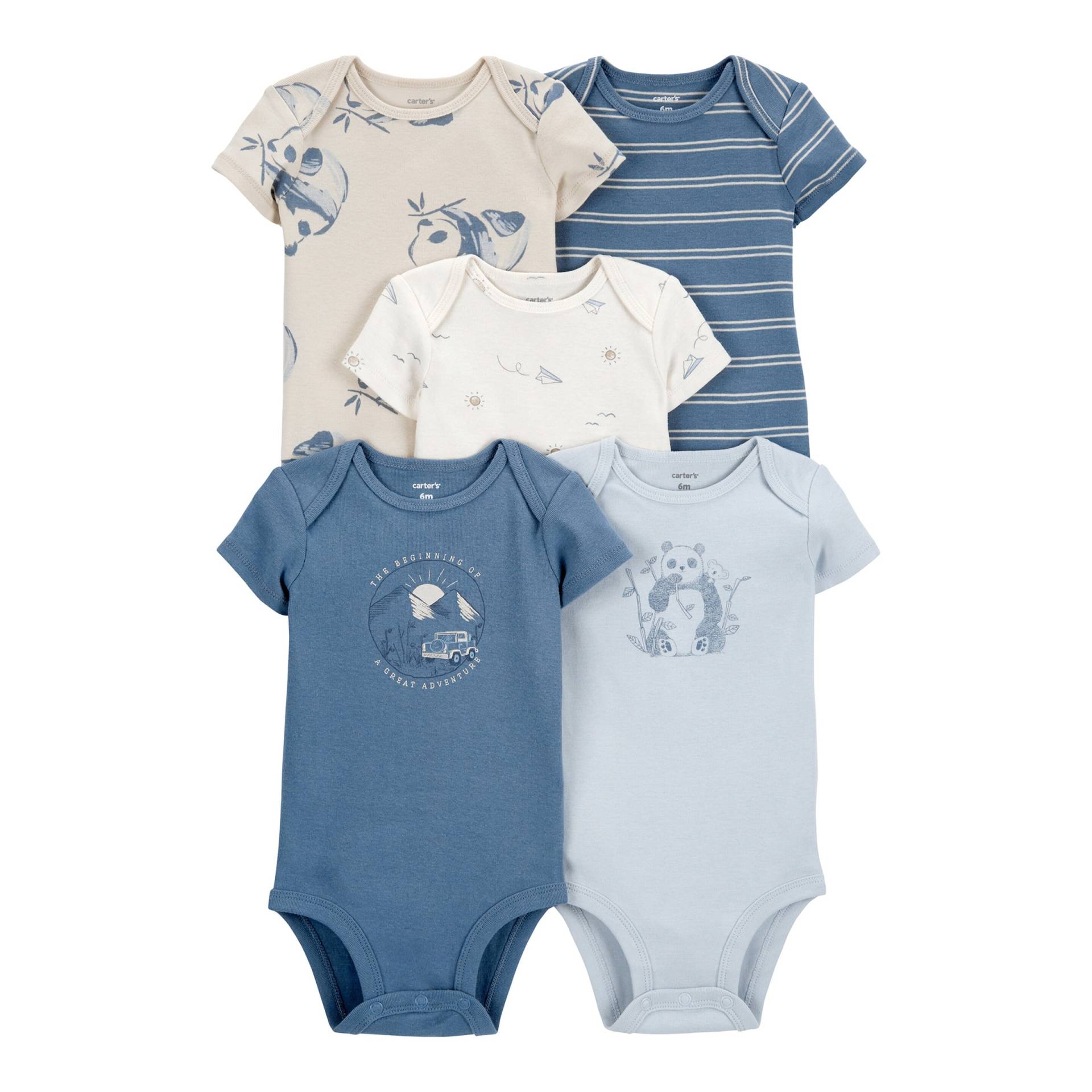 5er-Pack Bodys kurzarm Pandas 5er-Pack Bodys kurzarm Pandas von Carter's