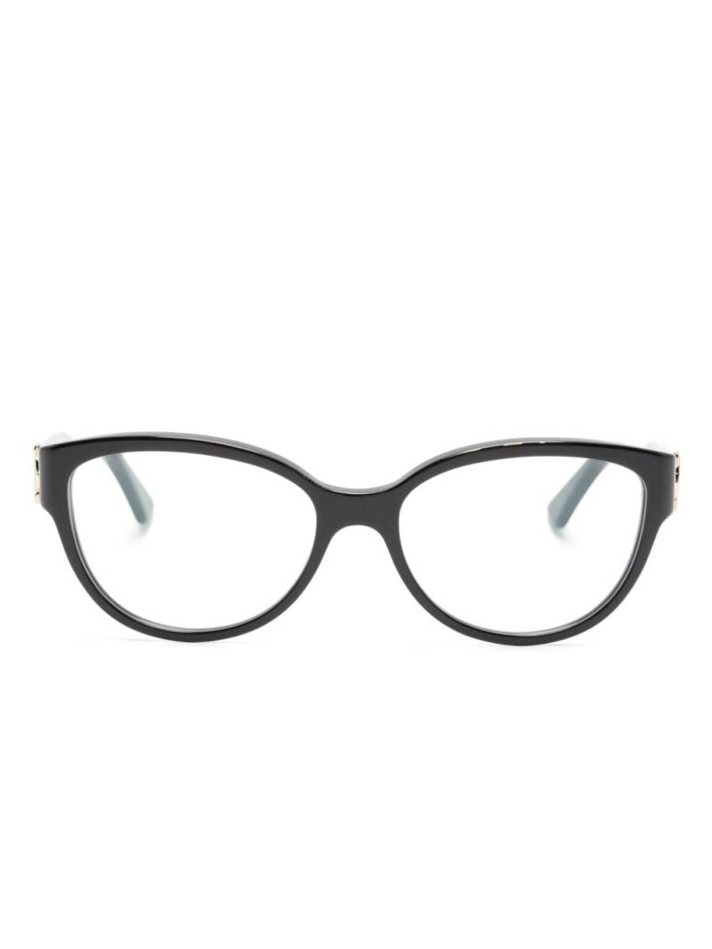 Cartier Eyewear Duplo C cat-eye glasses - Black von Cartier Eyewear