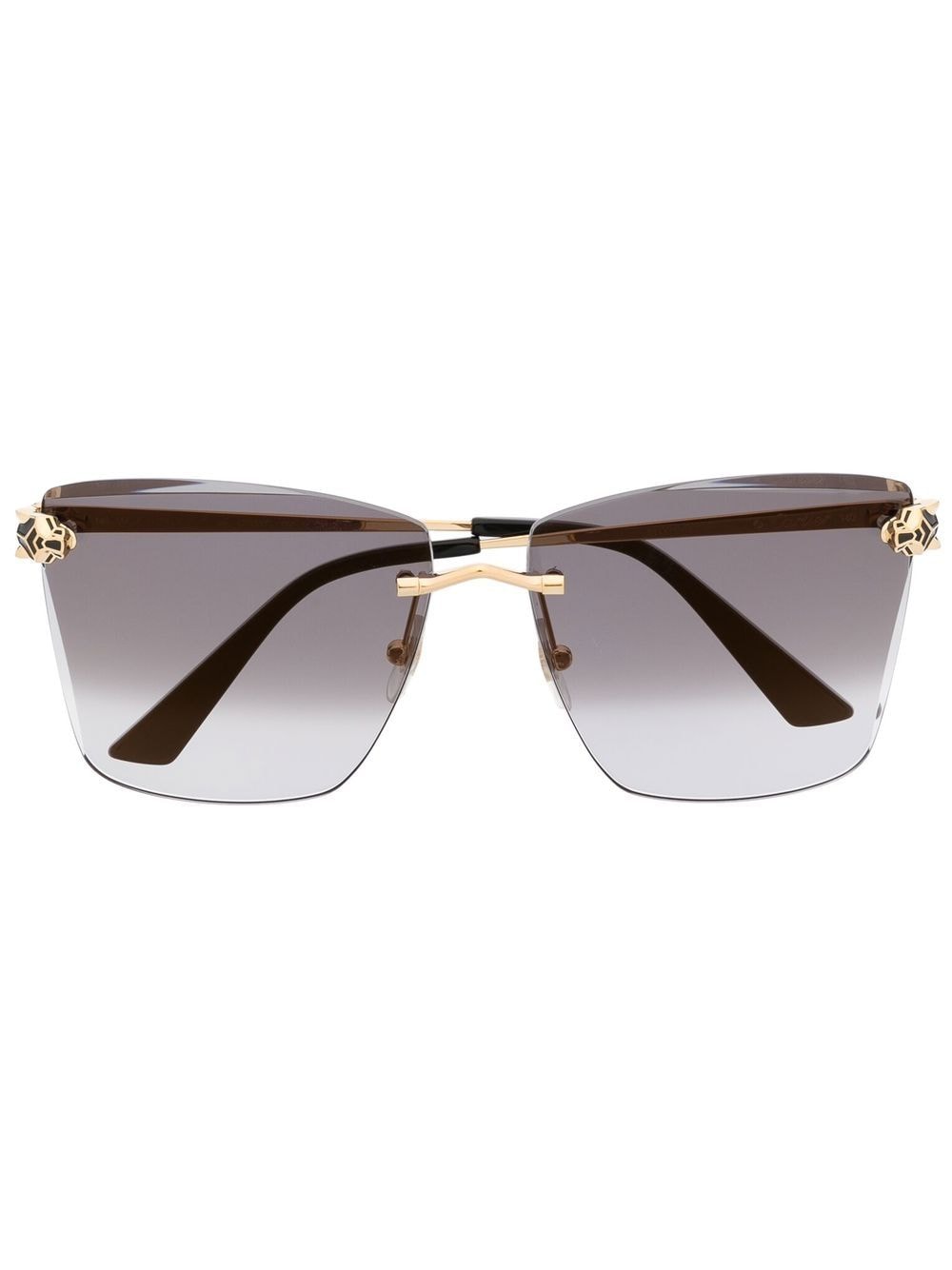 Cartier Eyewear Panther frameless sunglasses - Gold von Cartier Eyewear