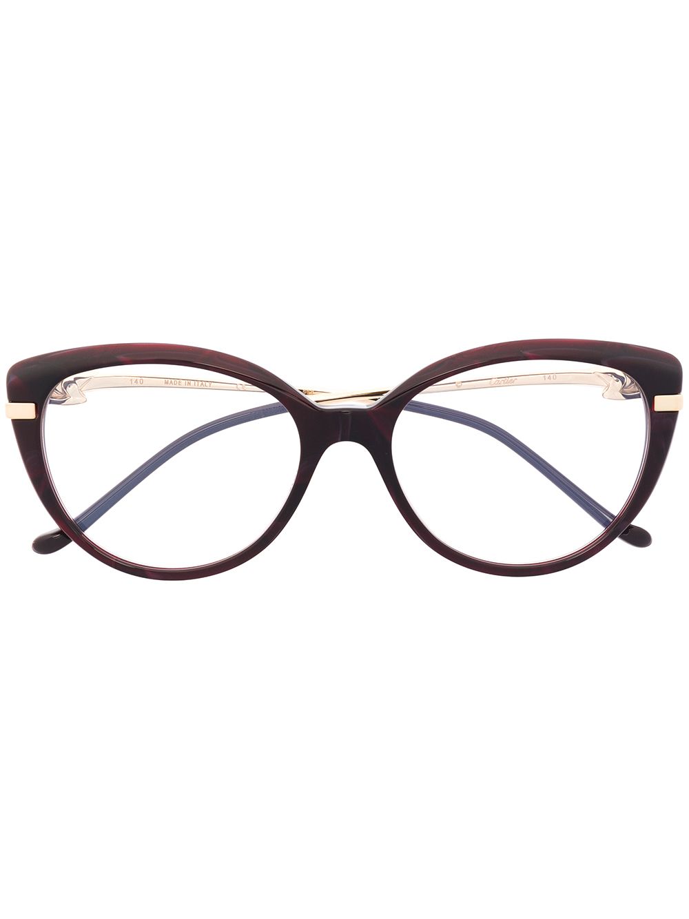 Cartier Eyewear Panthère cat-eye glasses - Brown von Cartier Eyewear