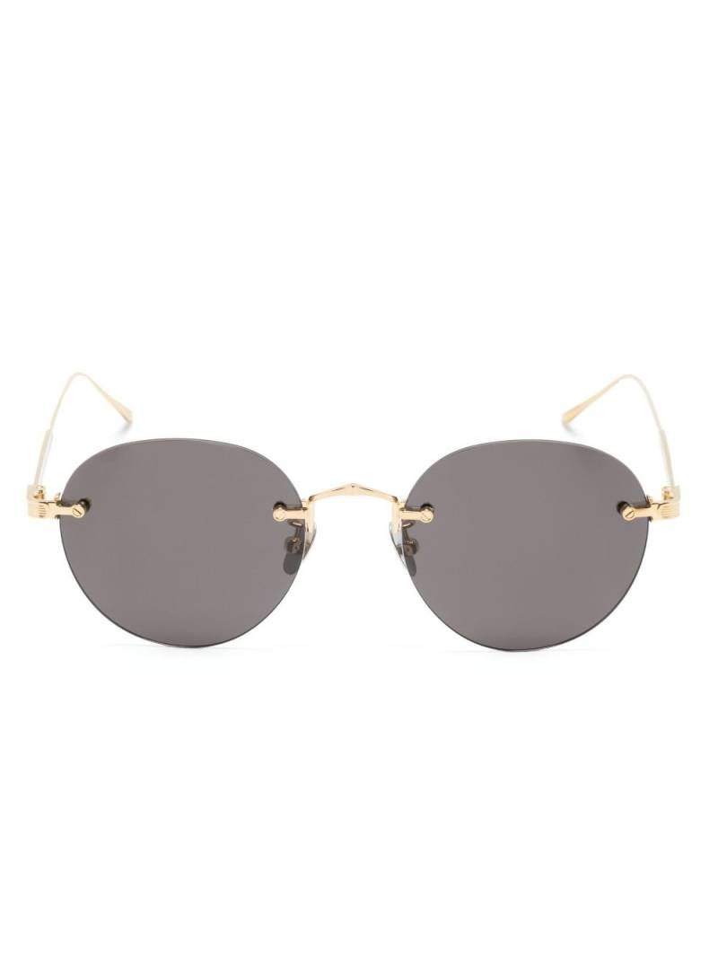 Cartier Eyewear Panthère de Cartier round-frame sunglasses - Gold von Cartier Eyewear