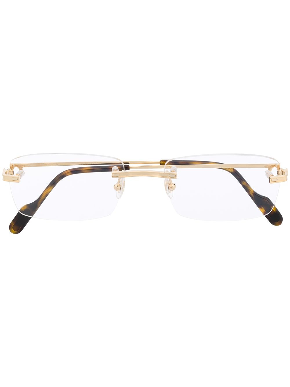 Cartier Eyewear Première de Cartier rectangular-frame glasses - White von Cartier Eyewear