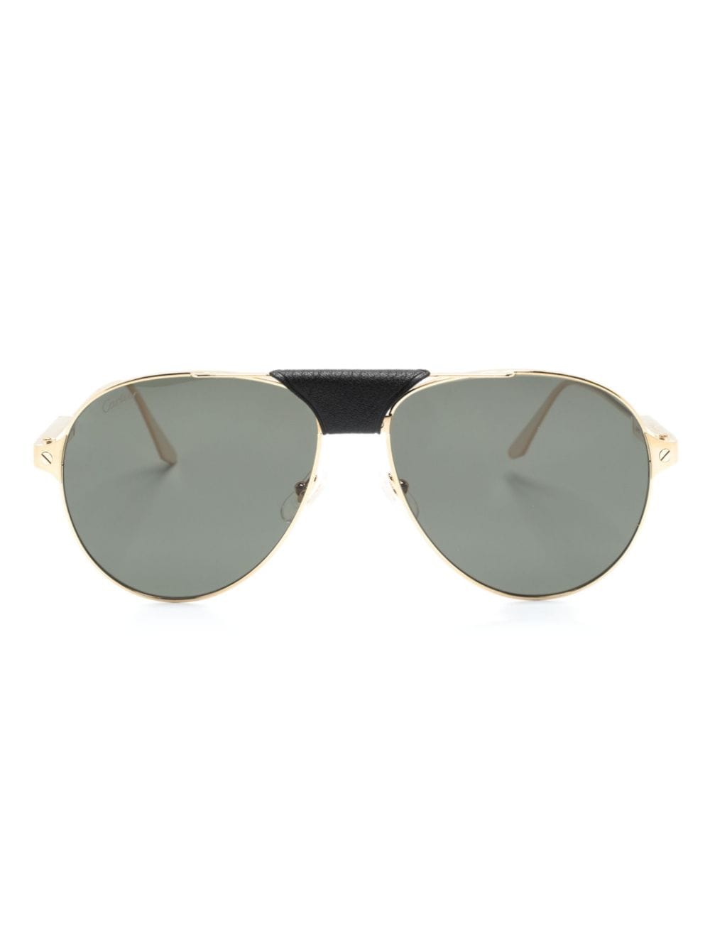 Cartier Eyewear Santos de Cartier pilot sunglasses - Gold von Cartier Eyewear