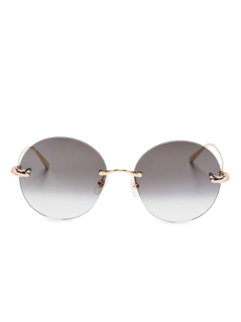 Cartier Eyewear Trinity round-frame sunglasses - Gold von Cartier Eyewear
