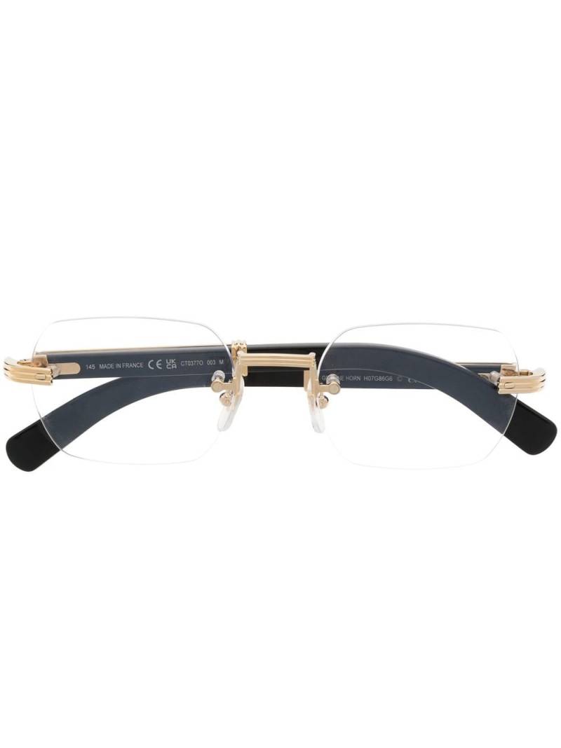 Cartier Eyewear frameless round-frame glasses - Gold von Cartier Eyewear