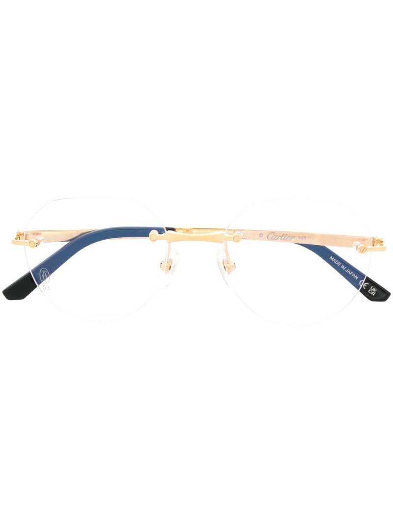 Cartier Eyewear frameless two-tone glasses - Gold von Cartier Eyewear