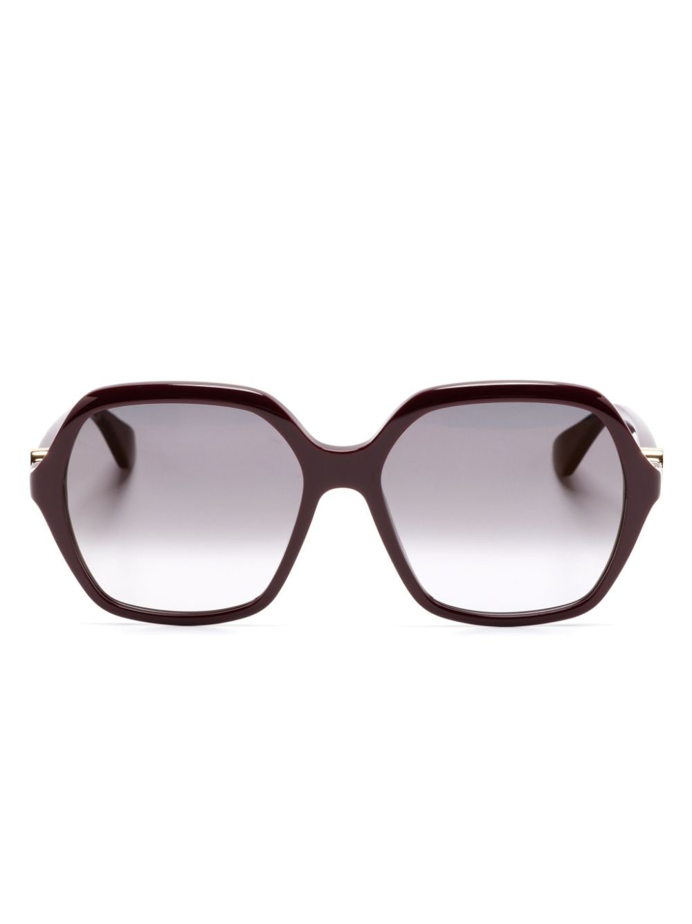 Cartier Eyewear geometric-frame sunglasses - Red von Cartier Eyewear