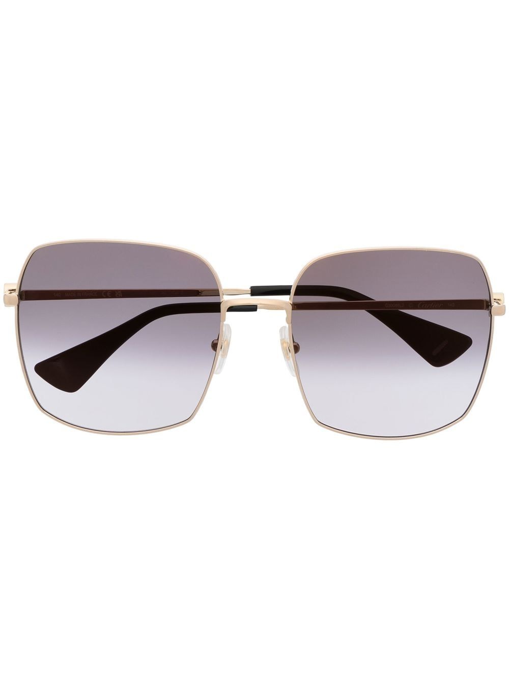 Cartier Eyewear oversized gradient sunglasses - Gold von Cartier Eyewear