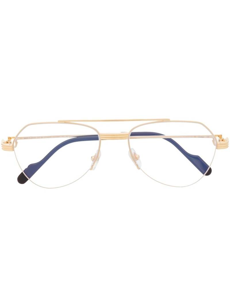 Cartier Eyewear pilot-frame glasses - Gold von Cartier Eyewear