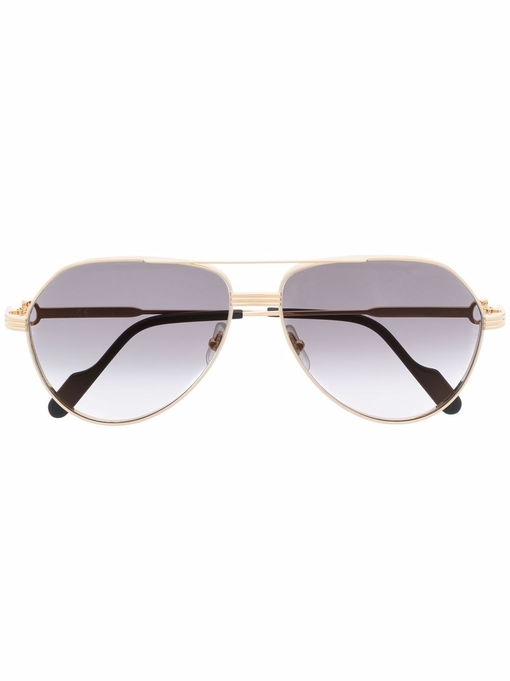 Cartier Eyewear pilot-frame metal sunglasses - Gold von Cartier Eyewear