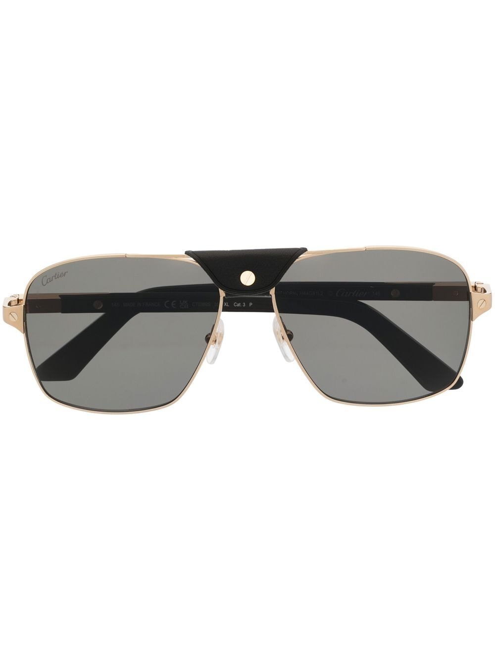 Cartier Eyewear pilot-frame sunglasses - Black von Cartier Eyewear