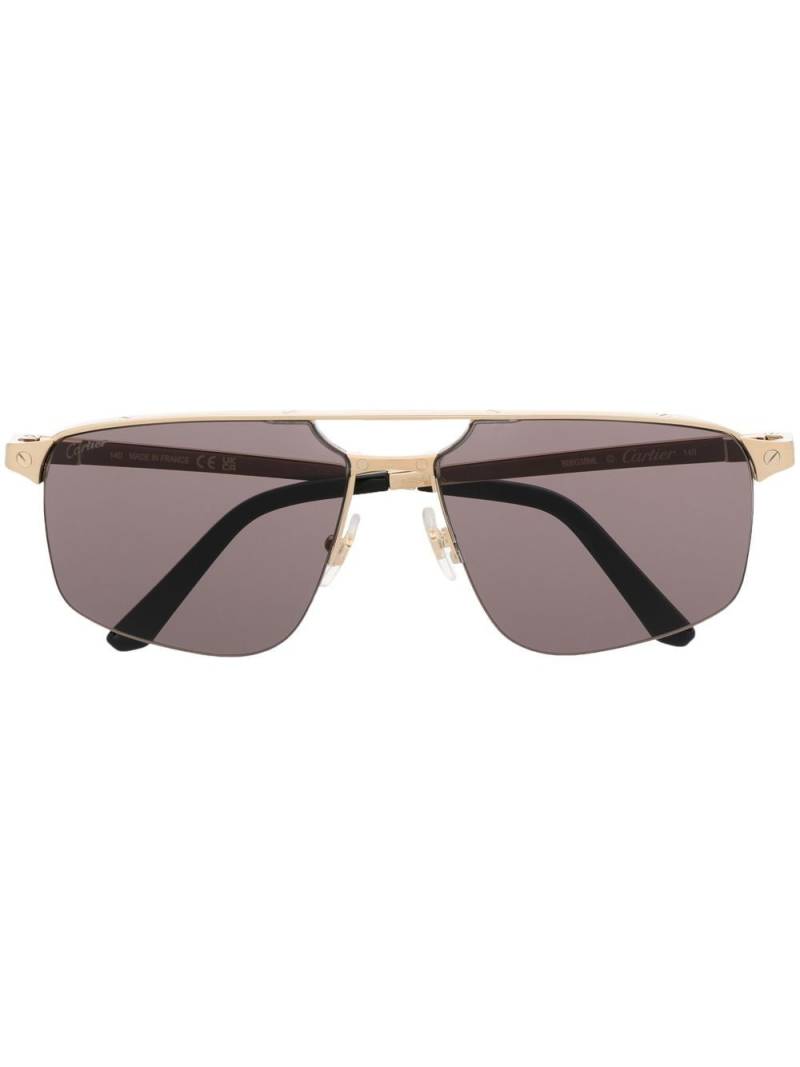 Cartier Eyewear pilot-frame tinted-lenses sunglasses - Gold von Cartier Eyewear