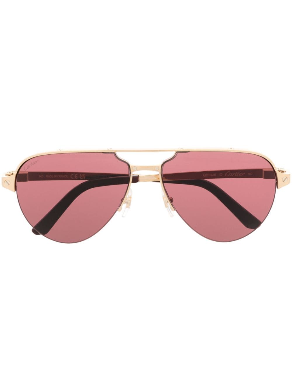 Cartier Eyewear pilot-frame sunglasses - Gold von Cartier Eyewear