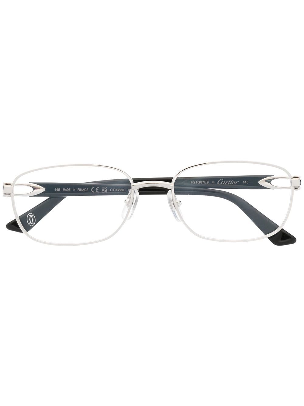 Cartier Eyewear rectangle-frame glasses - Black von Cartier Eyewear