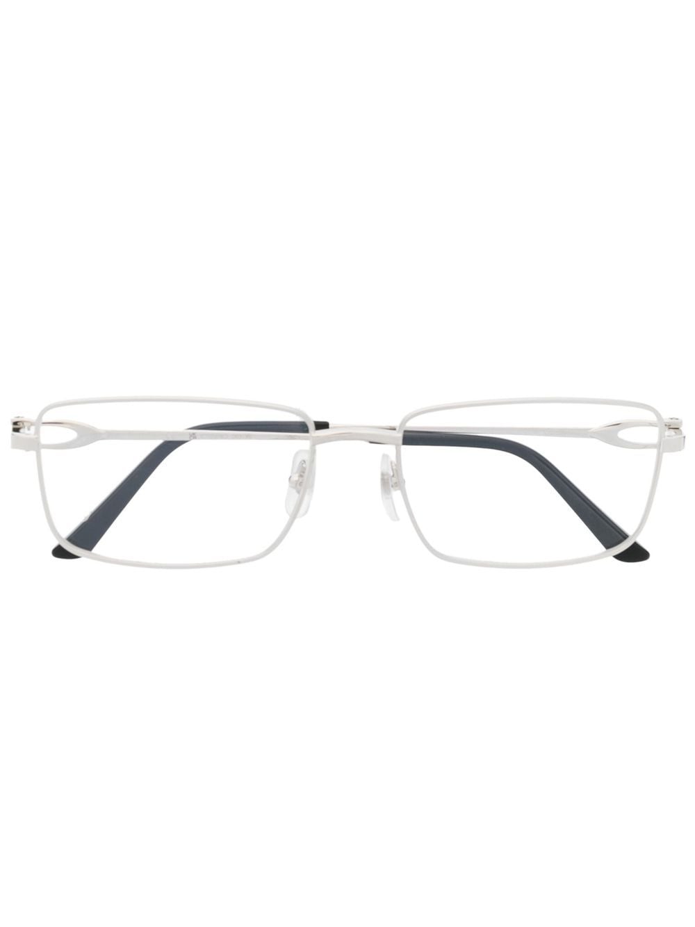 Cartier Eyewear rectangle-frame glasses - Silver von Cartier Eyewear