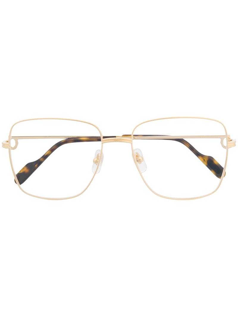 Cartier Eyewear square-frame glasses - Gold von Cartier Eyewear