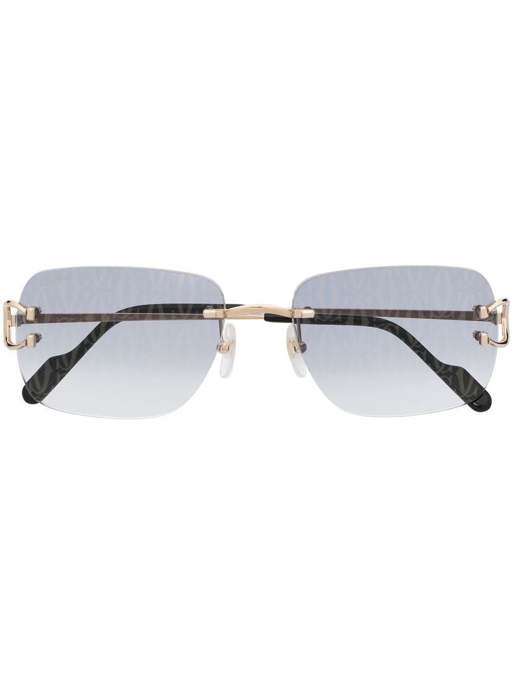 Cartier Eyewear square-frame sunglasses - Gold von Cartier Eyewear