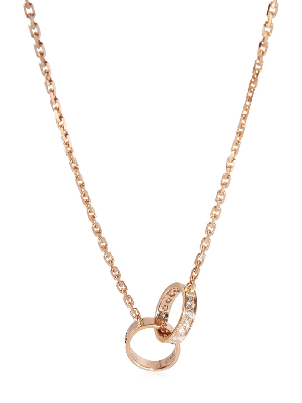 Cartier 18kt rose gold Love diamond necklace - Pink von Cartier