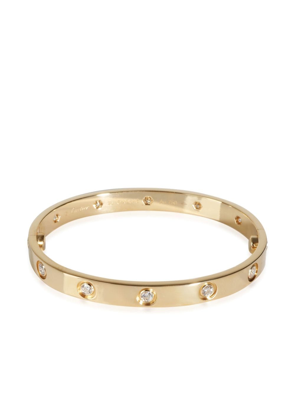 Cartier 18kt yellow gold Love diamond bracelet von Cartier