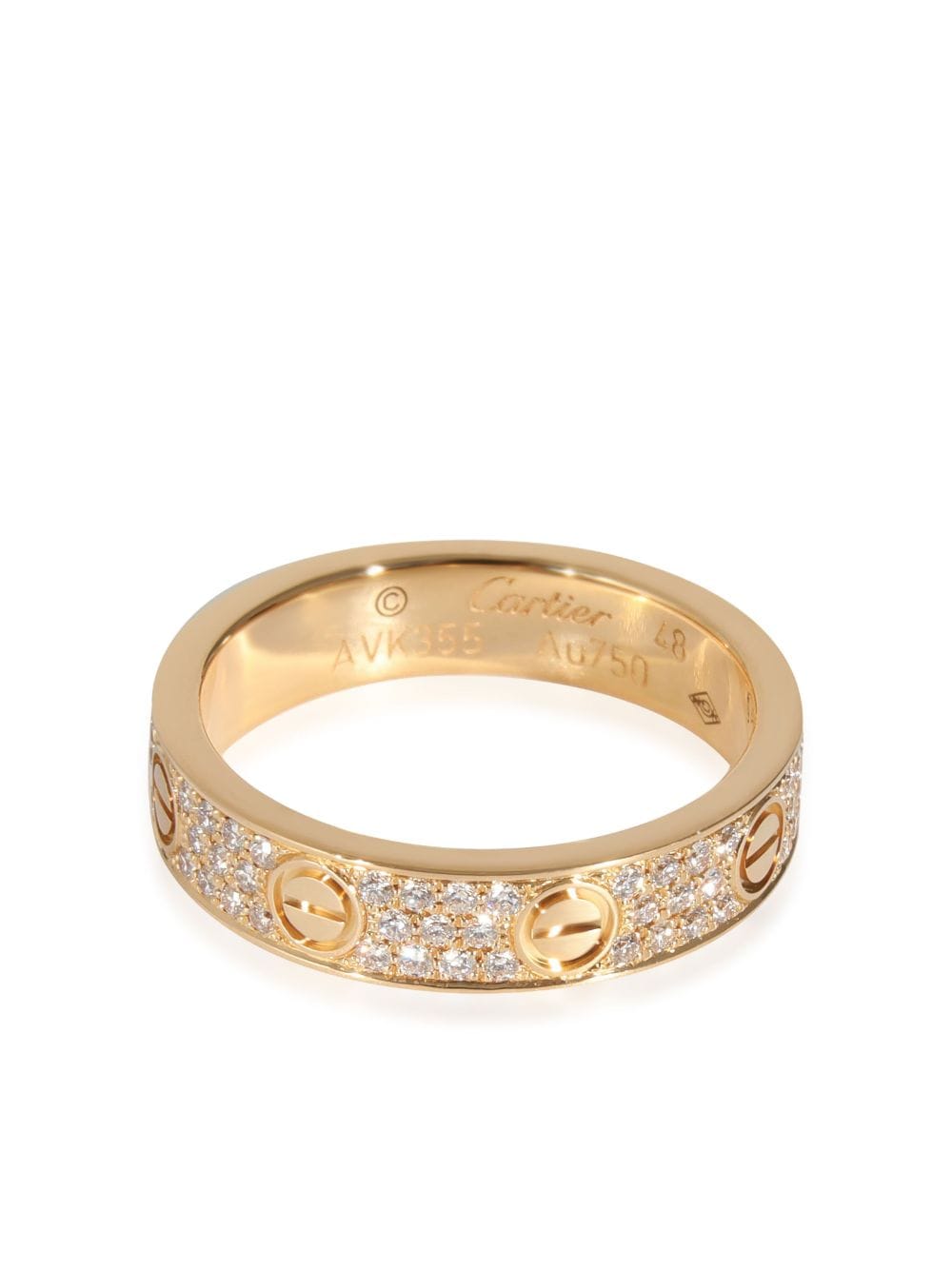 Cartier 18kt yellow gold Love diamond ring von Cartier