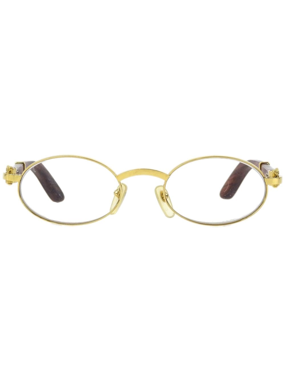 Cartier 1990-2000s oval-frame sunglasses - Gold von Cartier