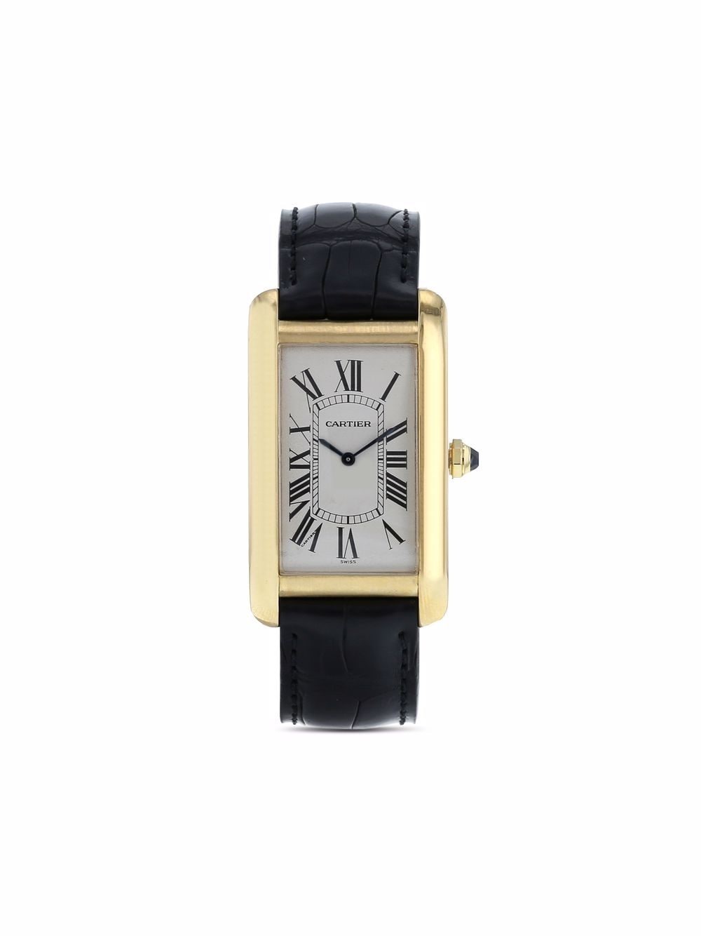 Cartier 1990s pre-owned Tank Américaine 45mm - White von Cartier