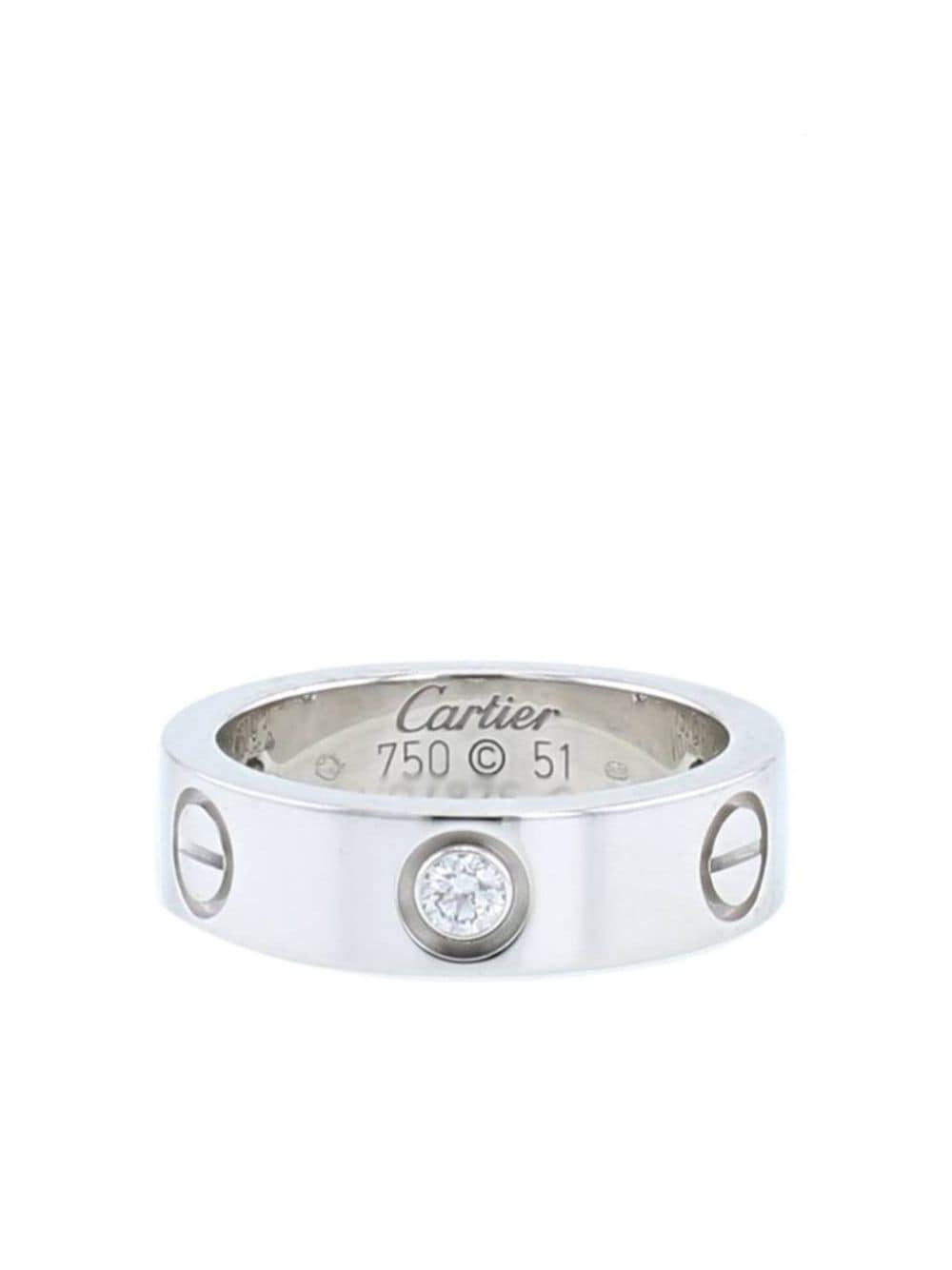 Cartier 2010s white gold Love diamond ring - Silver von Cartier