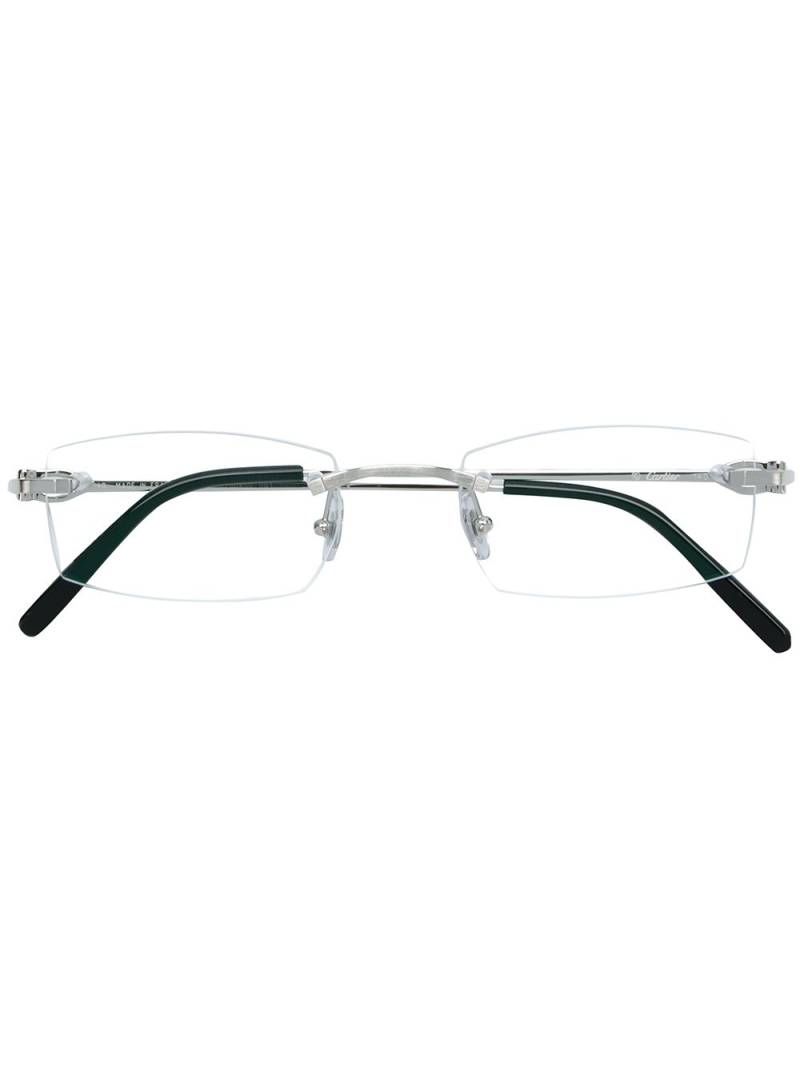 Cartier Eyewear frameless square glasses - Metallic von Cartier Eyewear