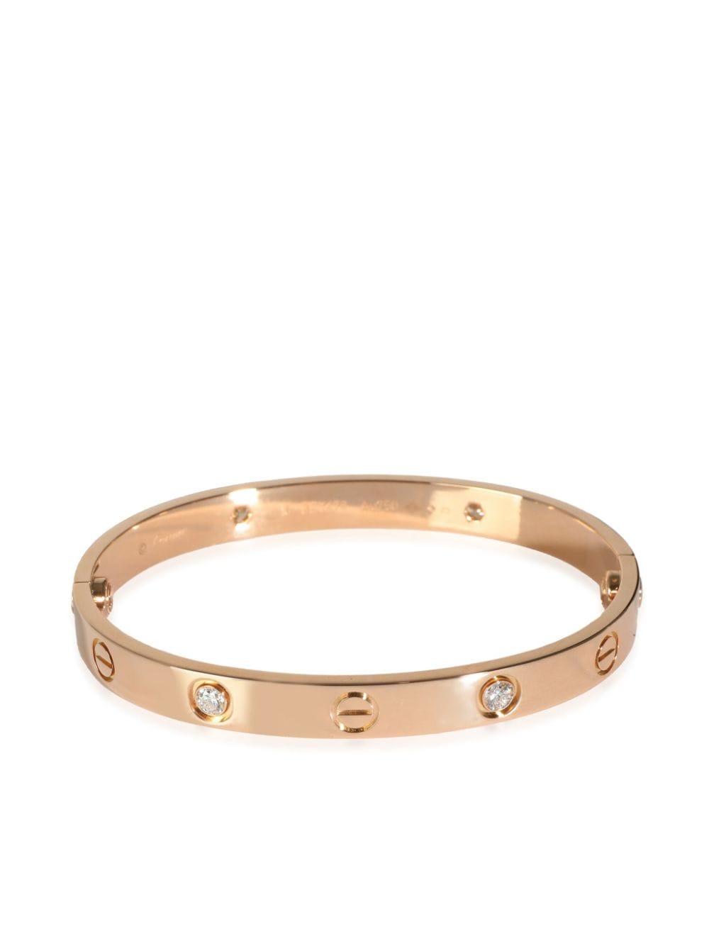 Cartier pre-owned 18kt rose gold Love diamond bracelet - Pink von Cartier