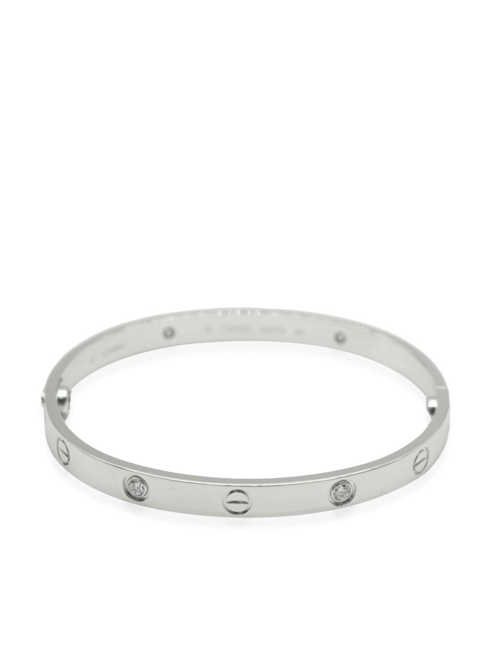 Cartier pre-owned 18kt white gold Love bracelet - Silver von Cartier