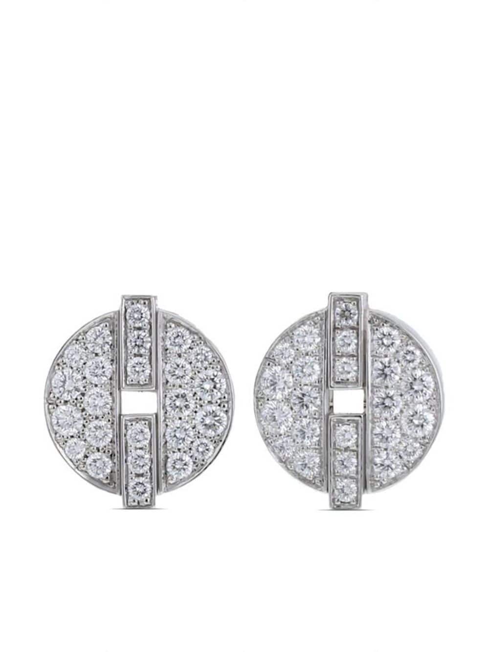 Cartier pre-owned white gold Himalia diamond earrings - Silver von Cartier