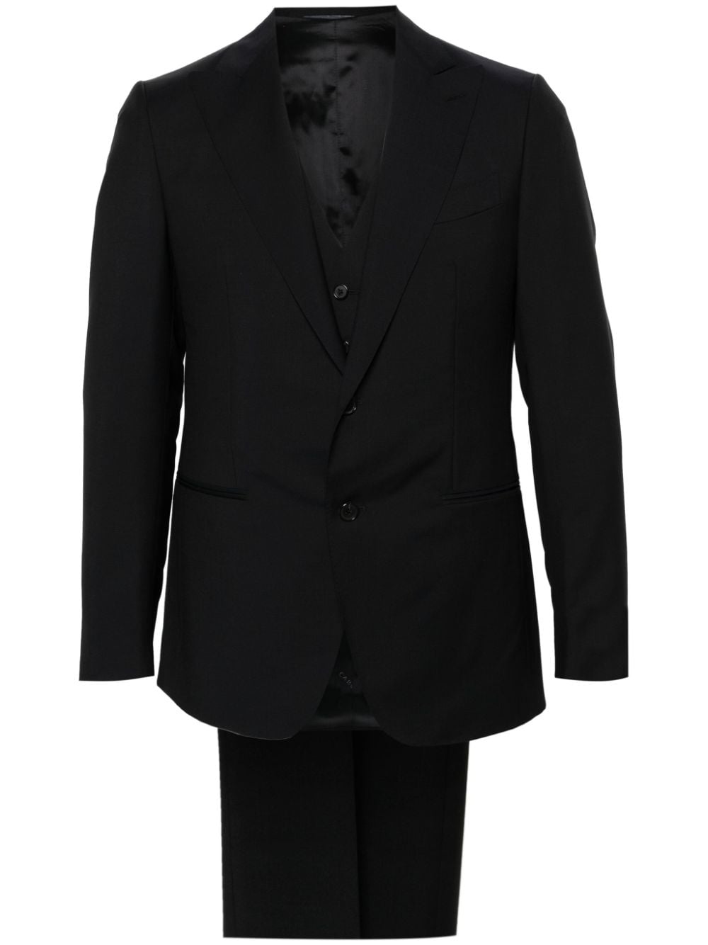 Caruso single-breasted wool suit - Blue von Caruso