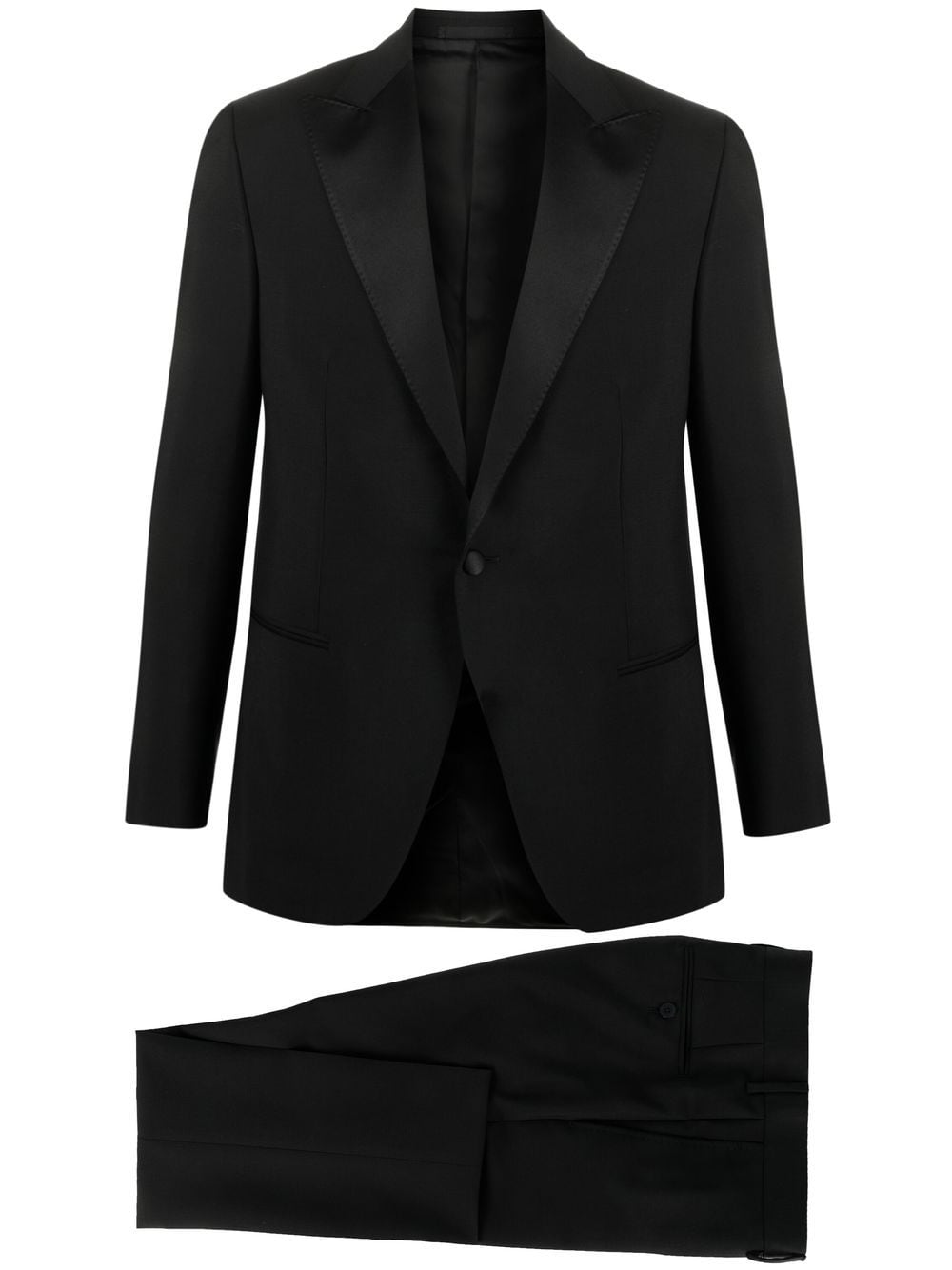 Caruso two-piece tailored suit - Black von Caruso