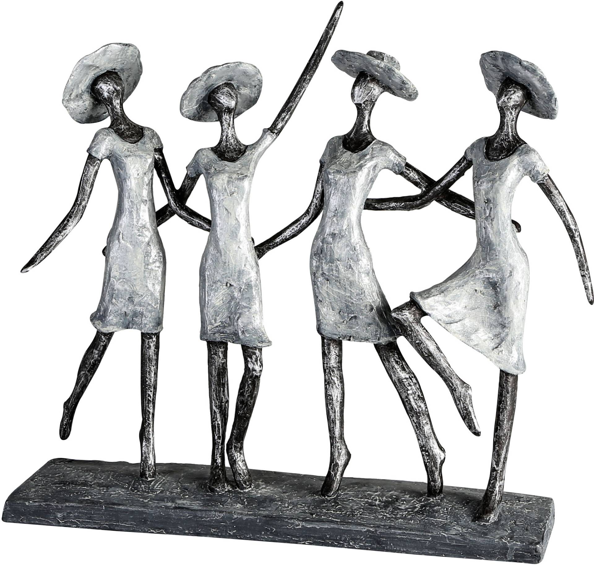 Casablanca by Gilde Dekofigur »Skulptur 4 Ladys, antik silber« von Casablanca by Gilde