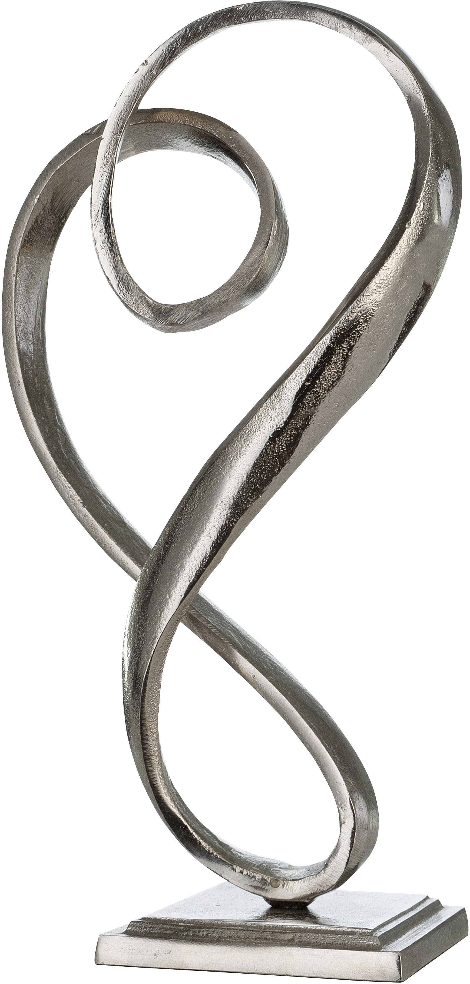 Casablanca by Gilde Dekofigur »Skulptur Curved Heart, silber« von Casablanca by Gilde