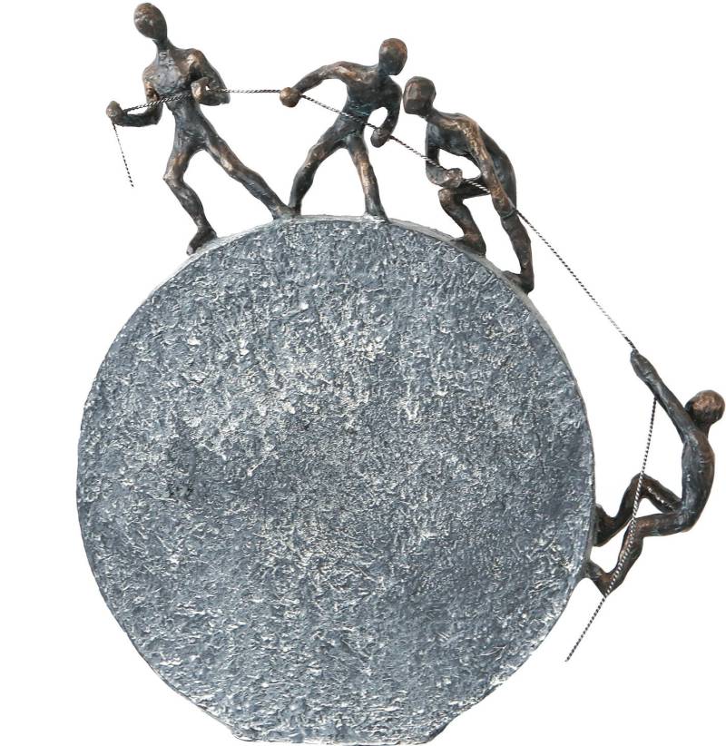 Casablanca by Gilde Dekofigur »Skulptur Lifting«, Dekoobjekt, Höhe 36 cm, mit Spruchanhänger, Wohnzimmer von Casablanca by Gilde