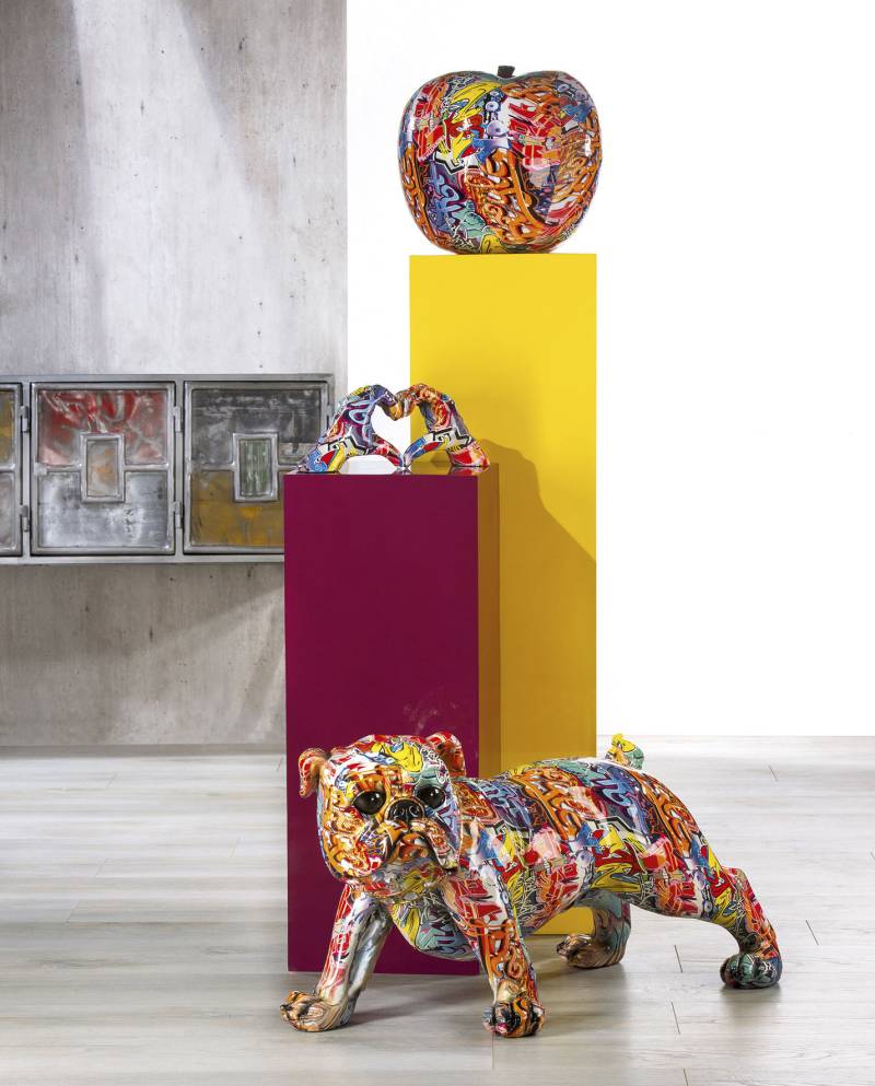 Casablanca by Gilde Tierfigur »Bulldogge XL Street Art« von Casablanca by Gilde